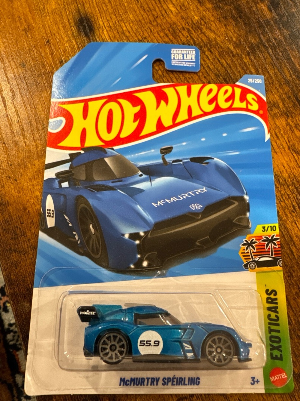 NIB 2026 Hot Wheels Mainline Case B McMURTRY SPEIRLING Series EXOTICARS Blue